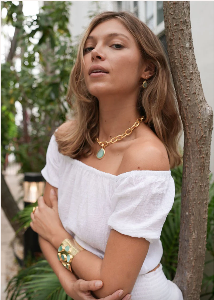 Aria Cat Eye Stone Necklace (3 Colors)