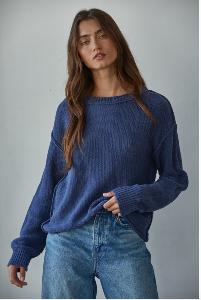 Basic Crew Neck Sweater (2 Colors)