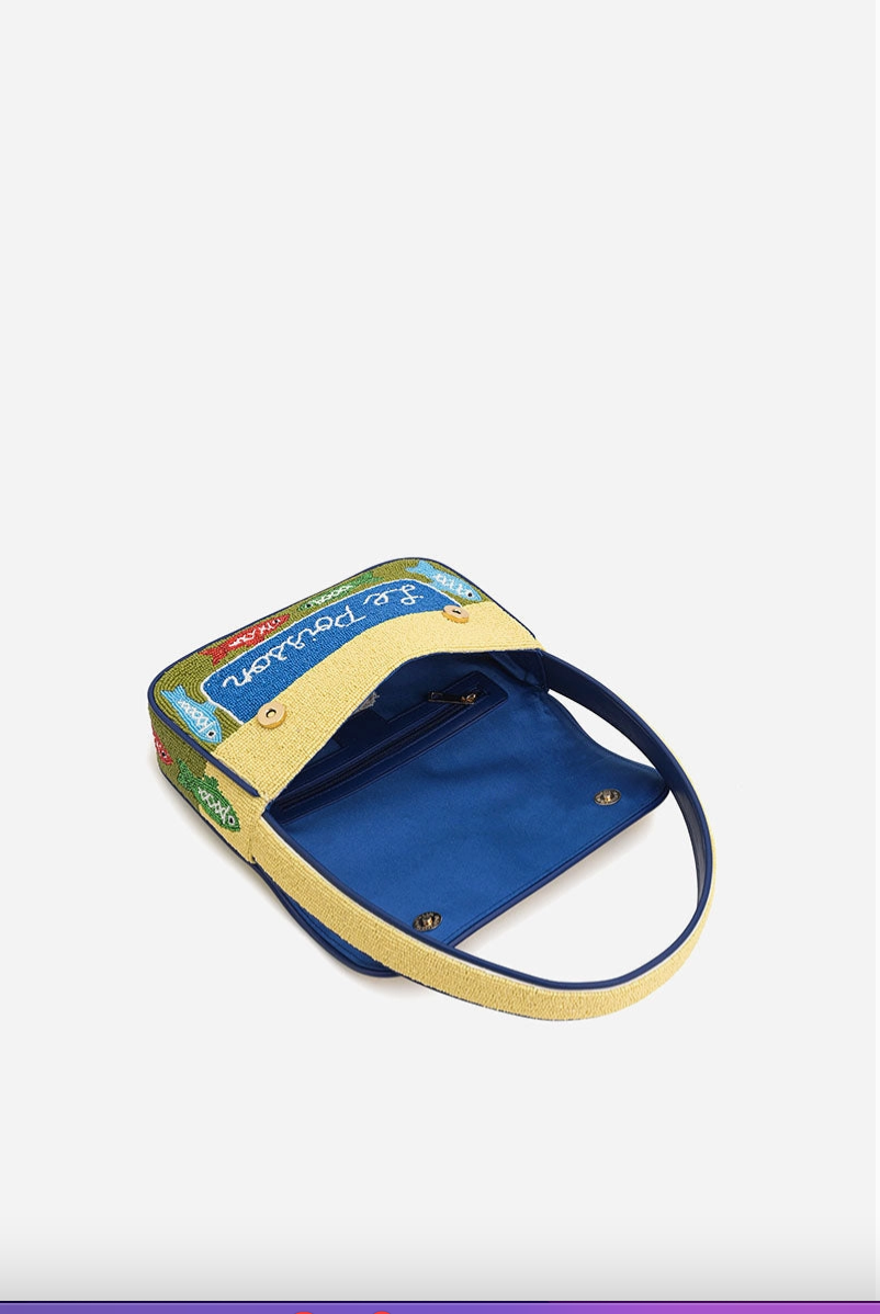 Fishtales Beaded Shoulder Bag