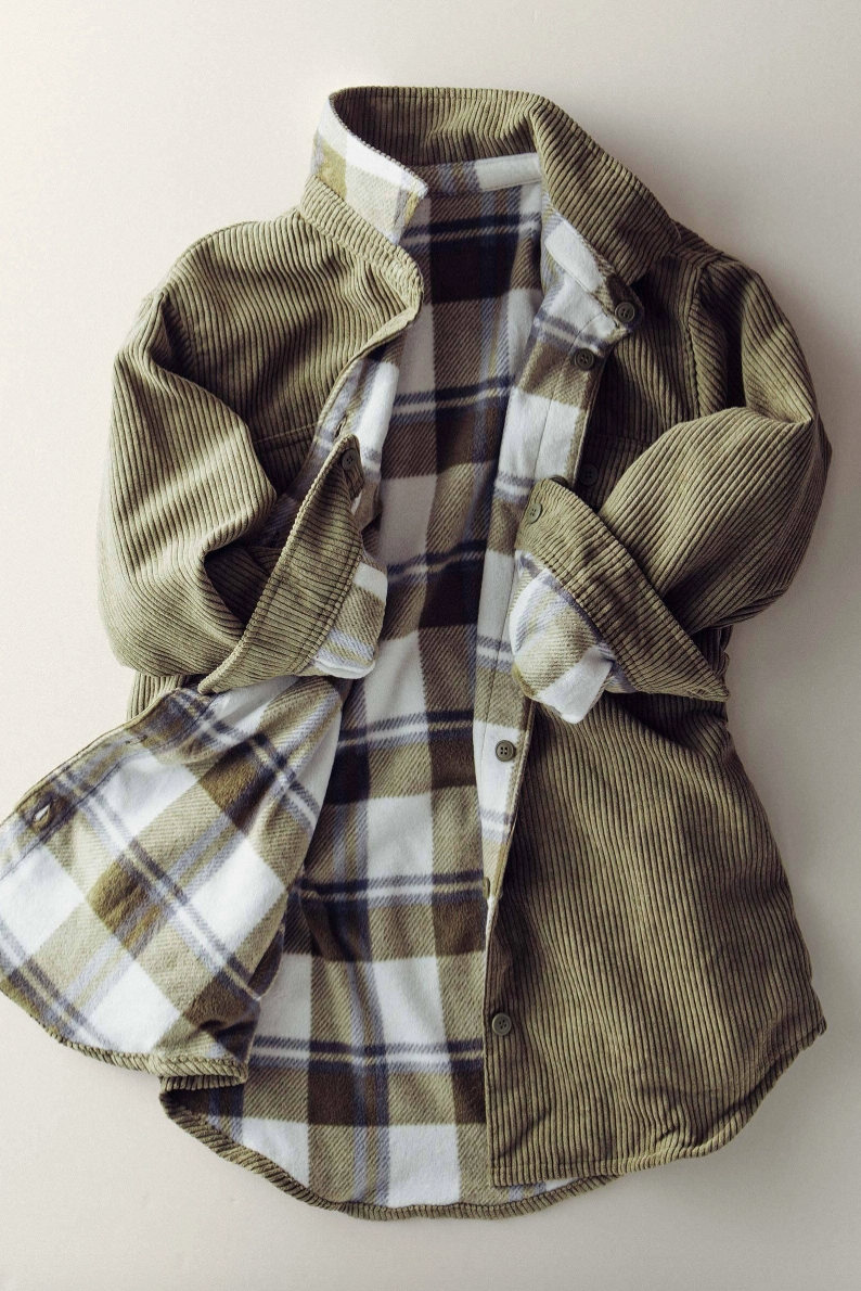 Corduroy Reversible Shacket (3 Colors)