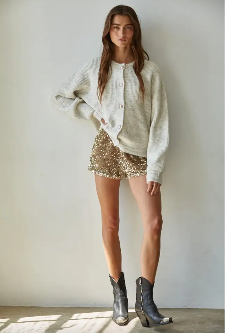 Knit Sweater Button Down Cardigan