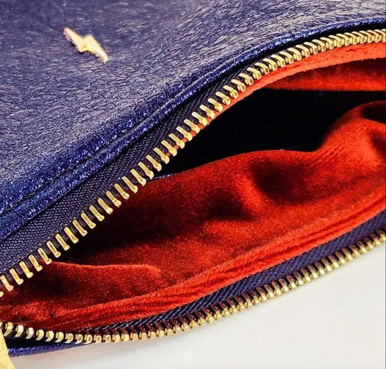 Royal Blue Bolt Pouch
