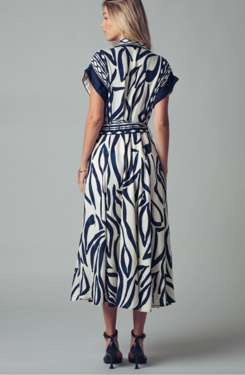 Abstract Printed Dress