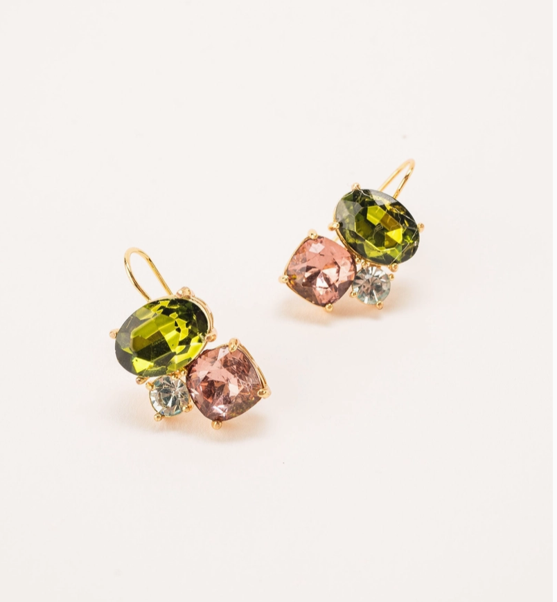 Crystal Drop Earring (3 colors)