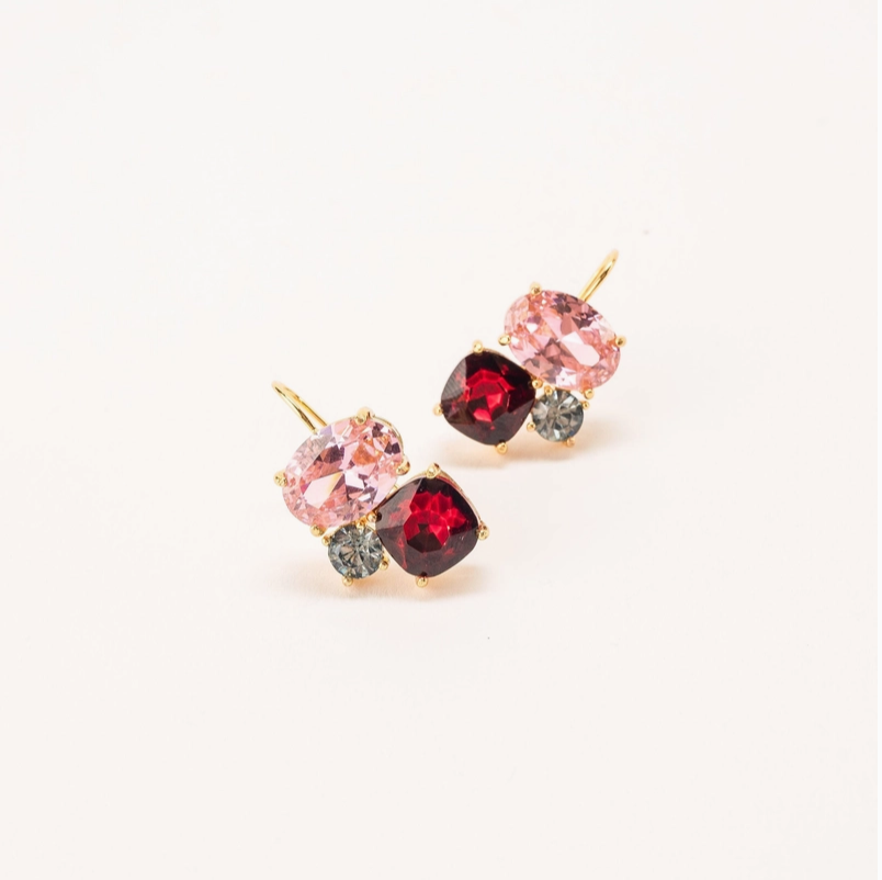 Crystal Drop Earring (3 colors)