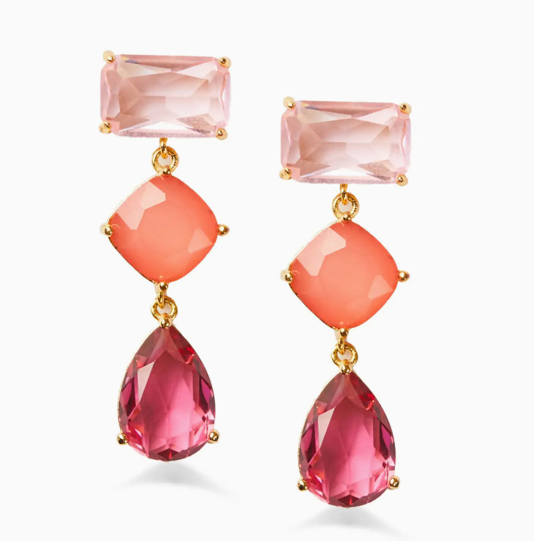 Crystal Drop Earring (three colors)