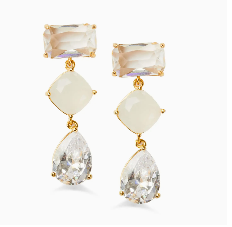 Crystal Drop Earring (three colors)