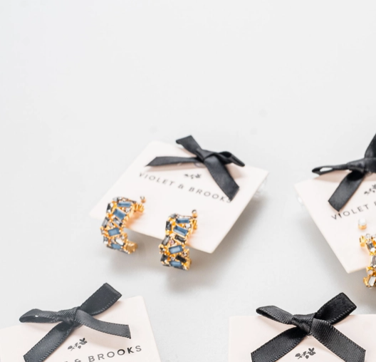 Glam Hoop Duet Earring (2 Colors)