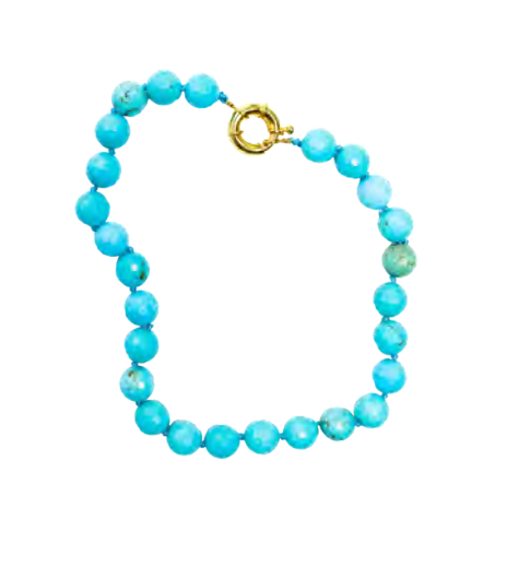 16" Beaded Statement Necklace (Ivory or Turquoise)