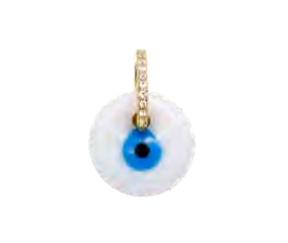 Evil Eye Charm in Blue or White