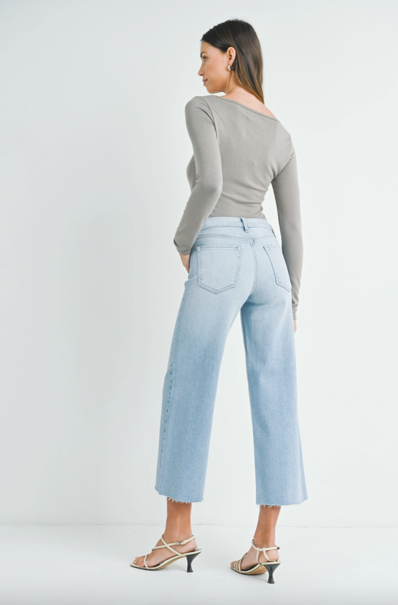 Scissor Cut Wide Leg