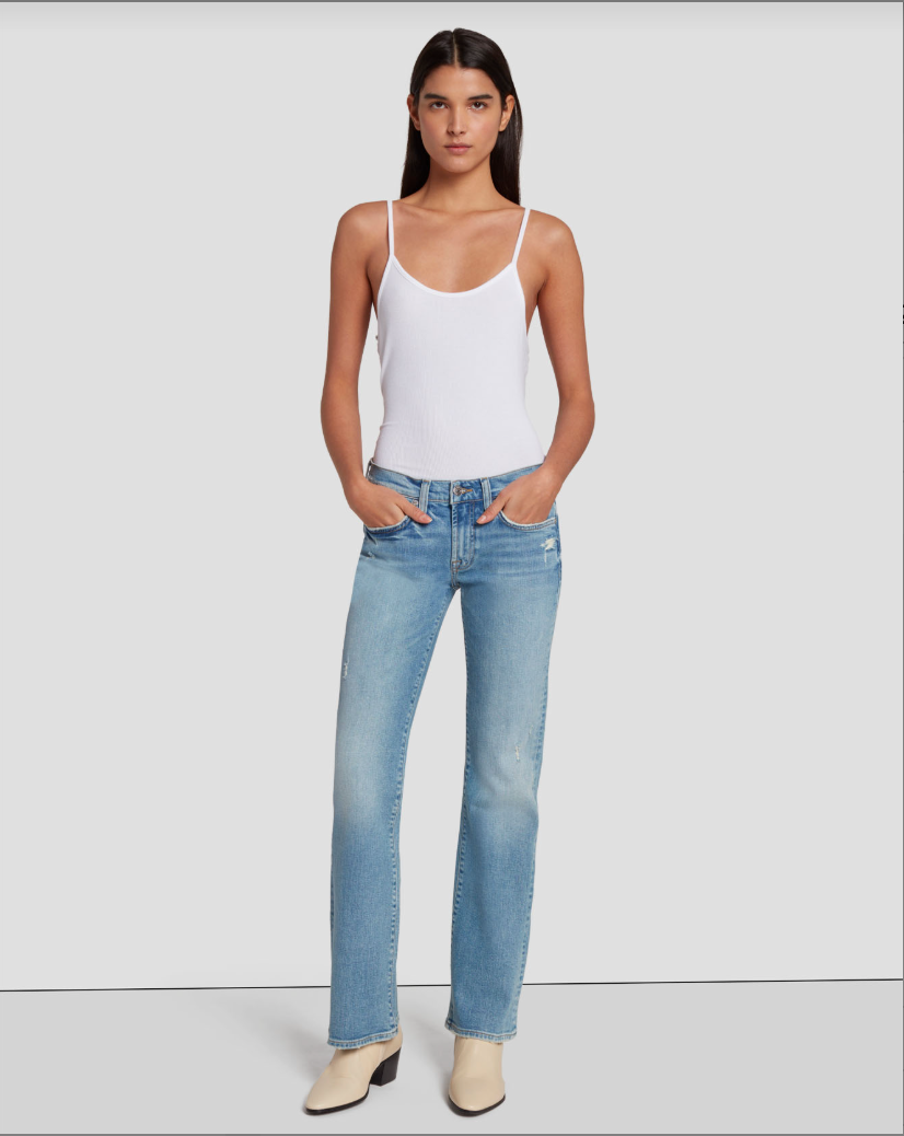 7 For all Mankind Classic Bootcut Jeans in Summer Fig