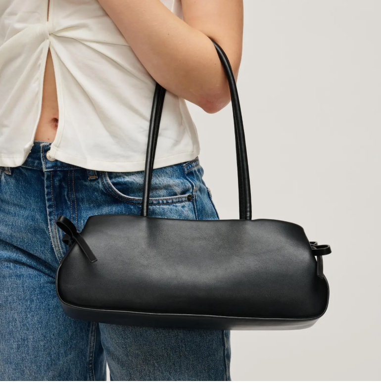 Halo Shoulder Bag in 2 Brown or Black