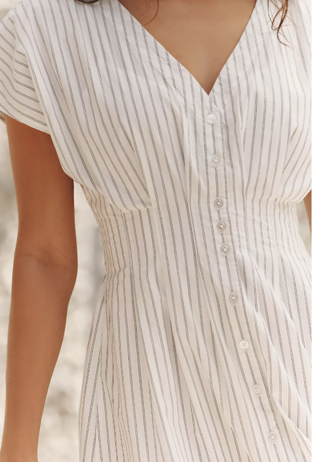 Sanna Striped Midi Dress