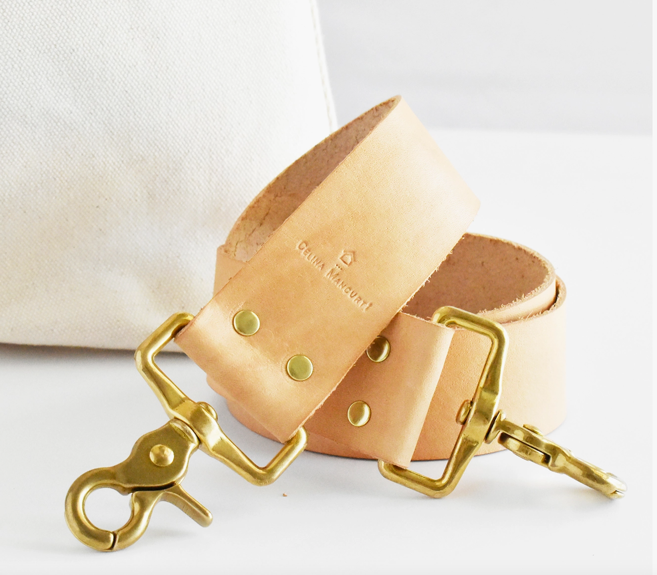 Large Ivory Tote with Crossbody Strap