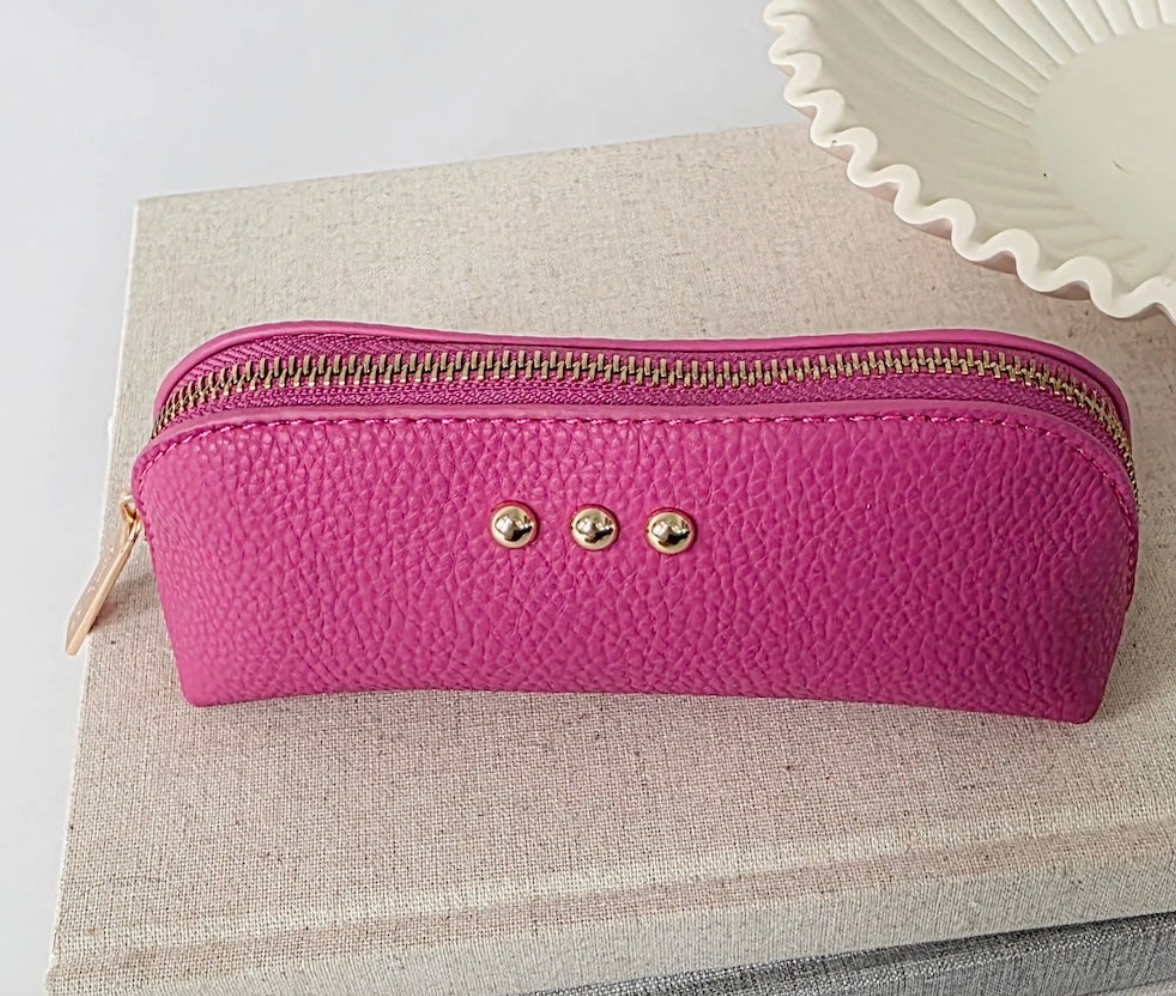 Vegan Leather Sunglass Pouch - 5 colors