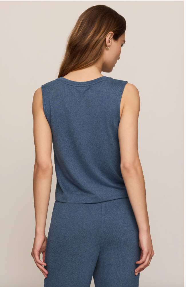 Sloan Soft Knit Tank in True Navy