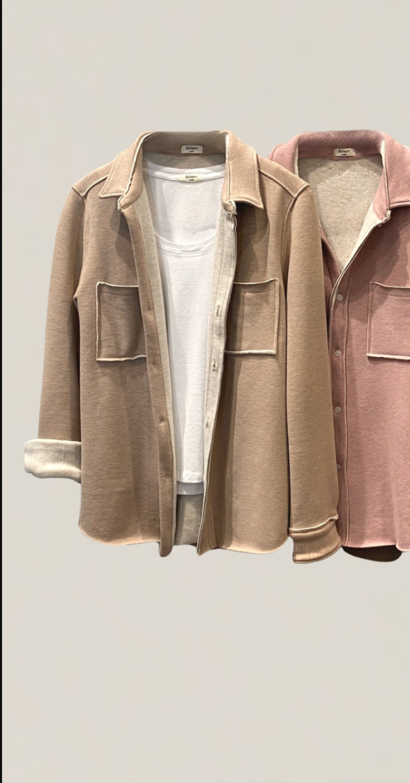Cozy Boyfriend Shirt Raw Edge