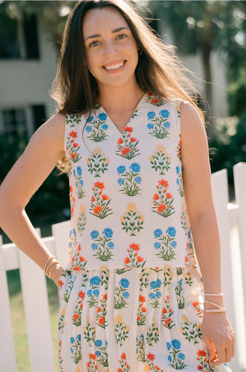 Sadie blouse in Flourish