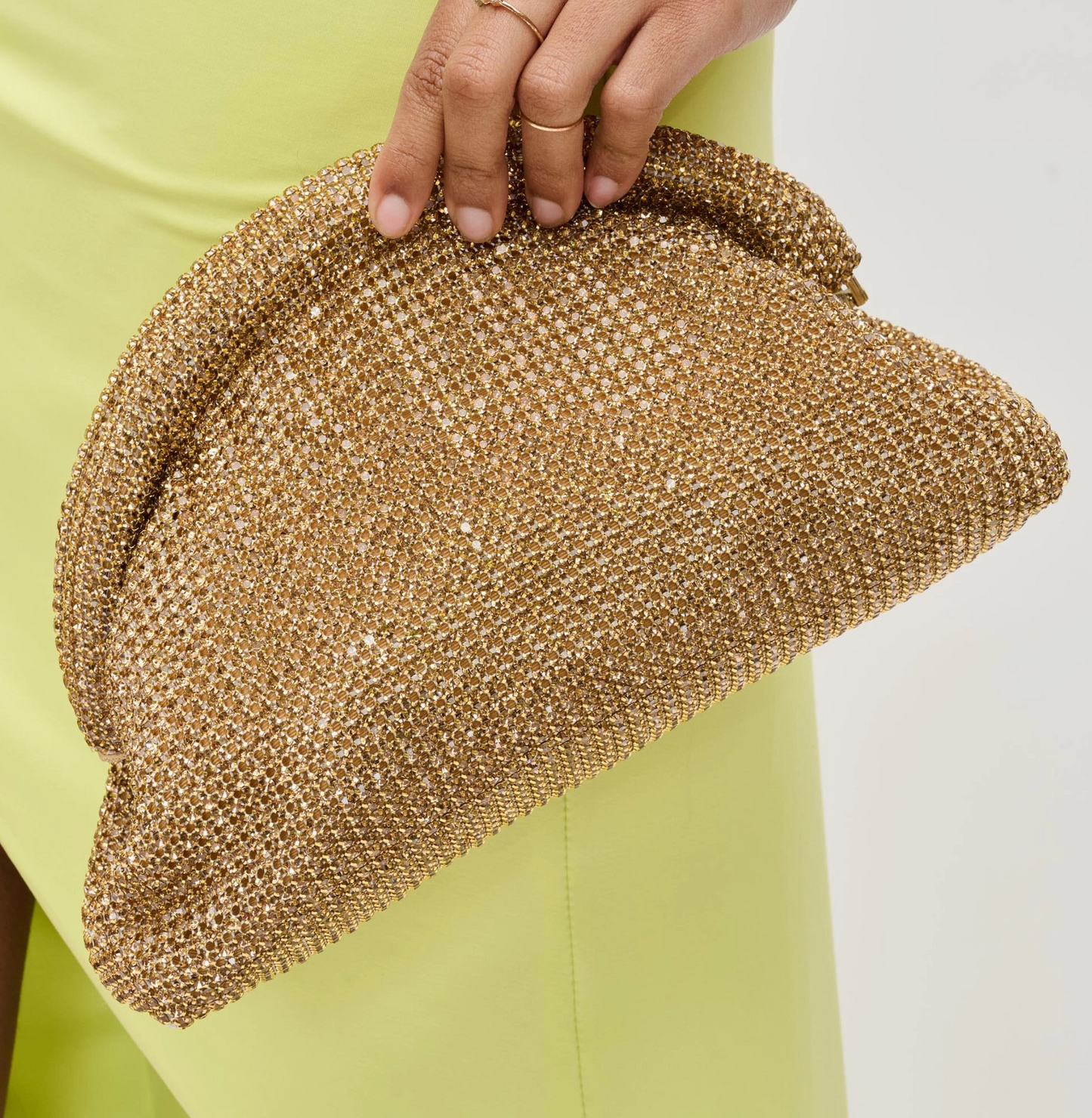 Miriah Evening Bag in Gold