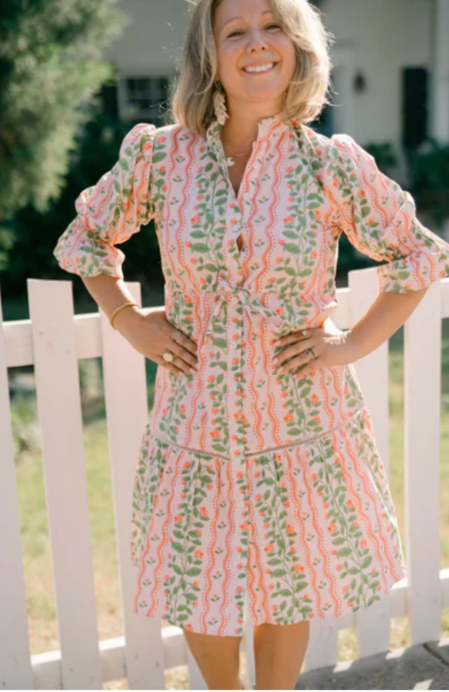 Kai Mini Dress in Rose Garden
