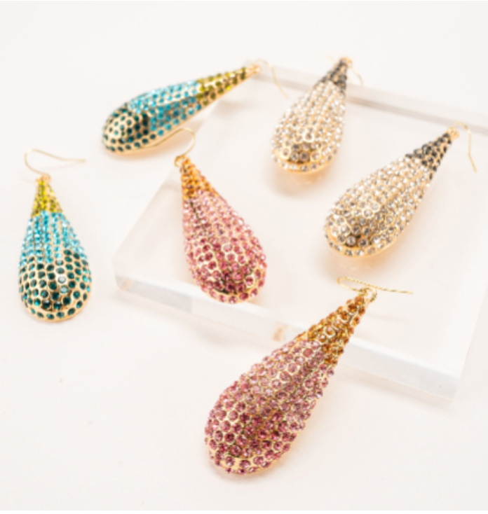 Teardrop Cocktail Earrings (3 colors)