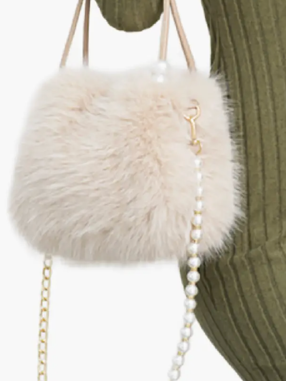 Faux Fur Tote/cross body bag (3 Colors)