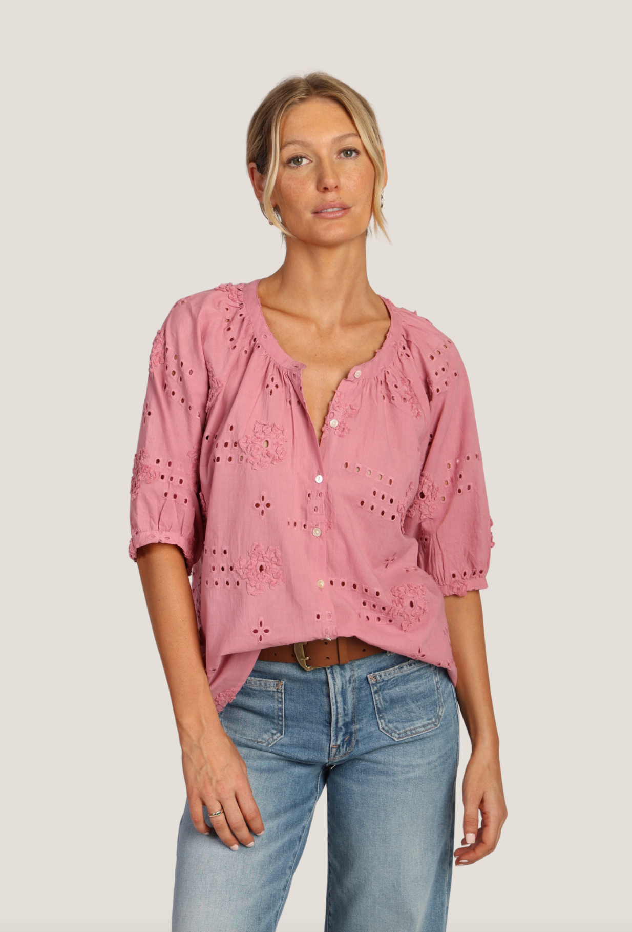 Shay Button Blouse