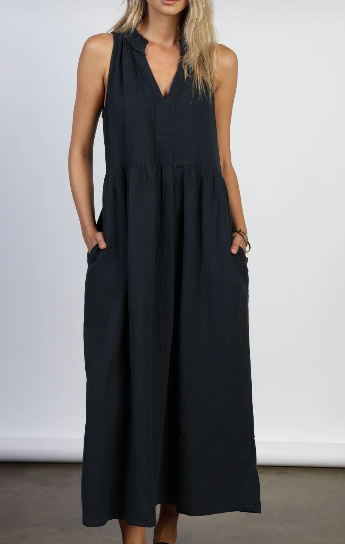 Dylan Calli Dress in Washed Black