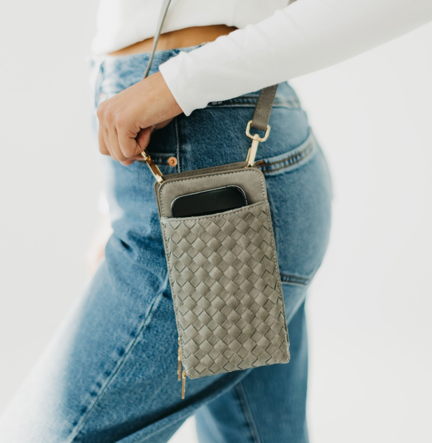 Woven Double Duty Phone Bag