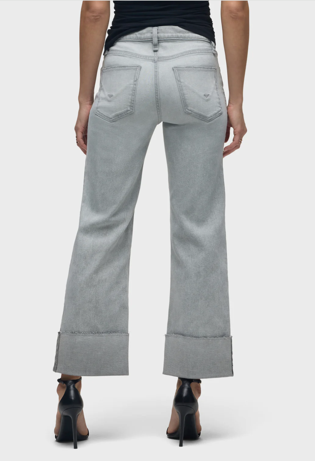 High Rise Wide Leg Rosie Jean in Washed Slate