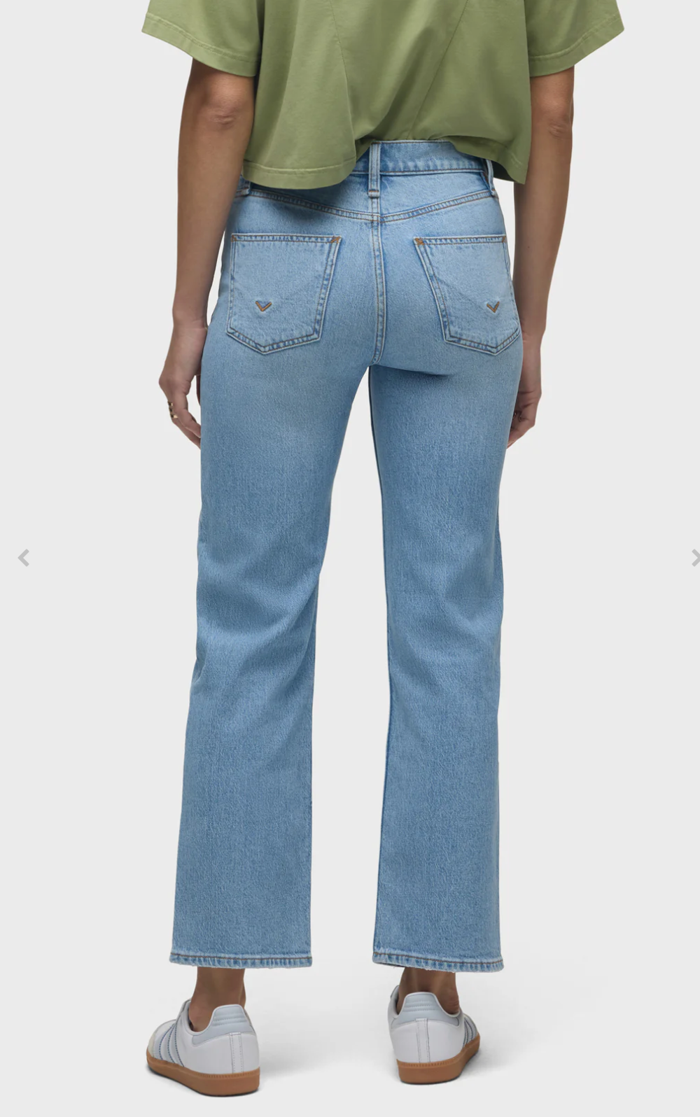 Hudson Remi High Rise Straight Ankle Jean in Americana