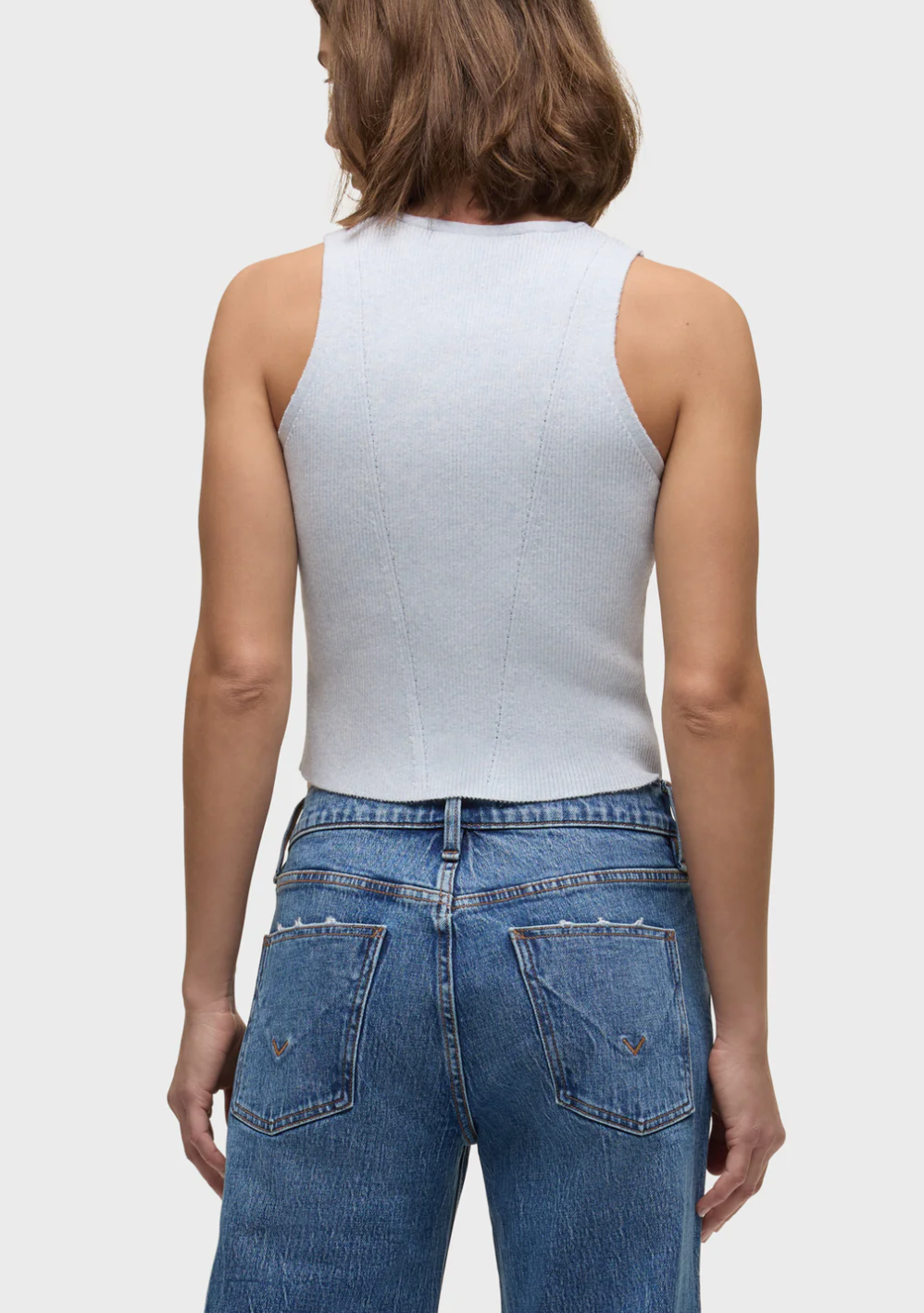 Knit Tank in Ballad Blue