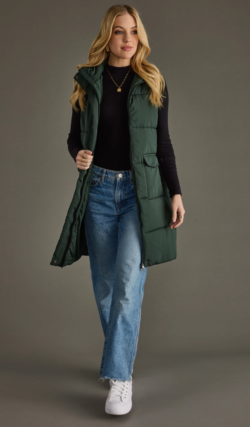 Long Puffer Vest (2 Colors)