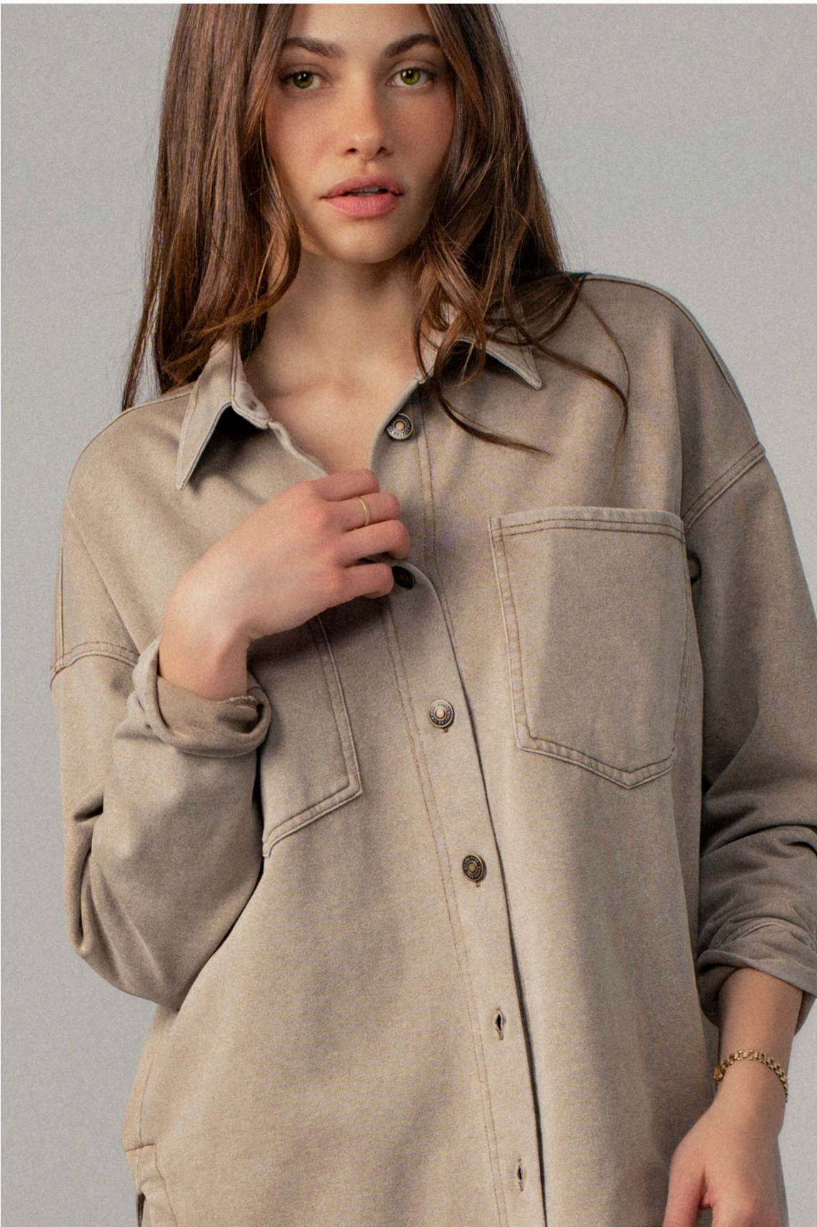 Relaxed Western Denim button Down (2 colors)