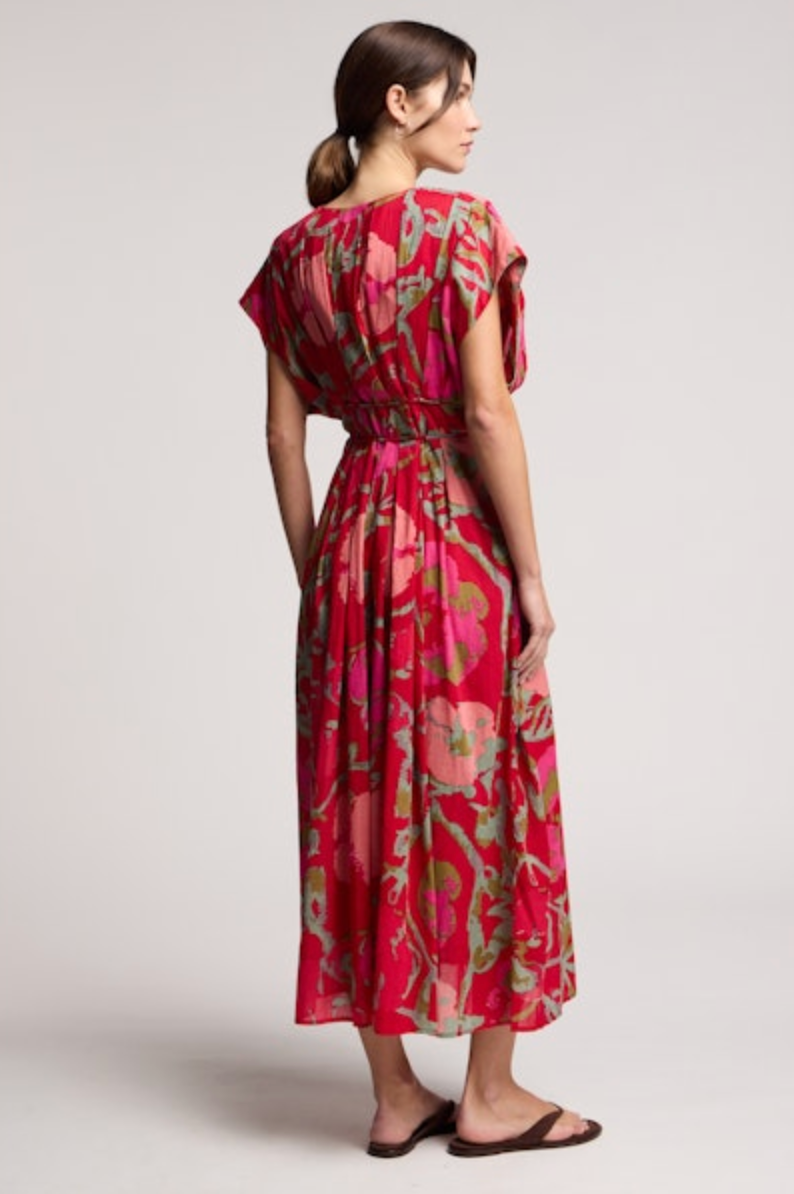 Leilani Dress in Red Multi