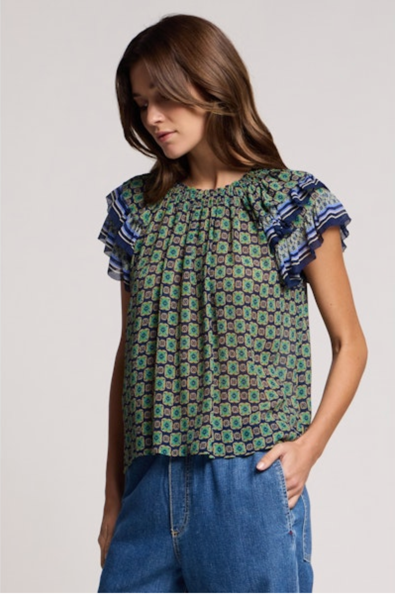 Dahlia Top in Multi