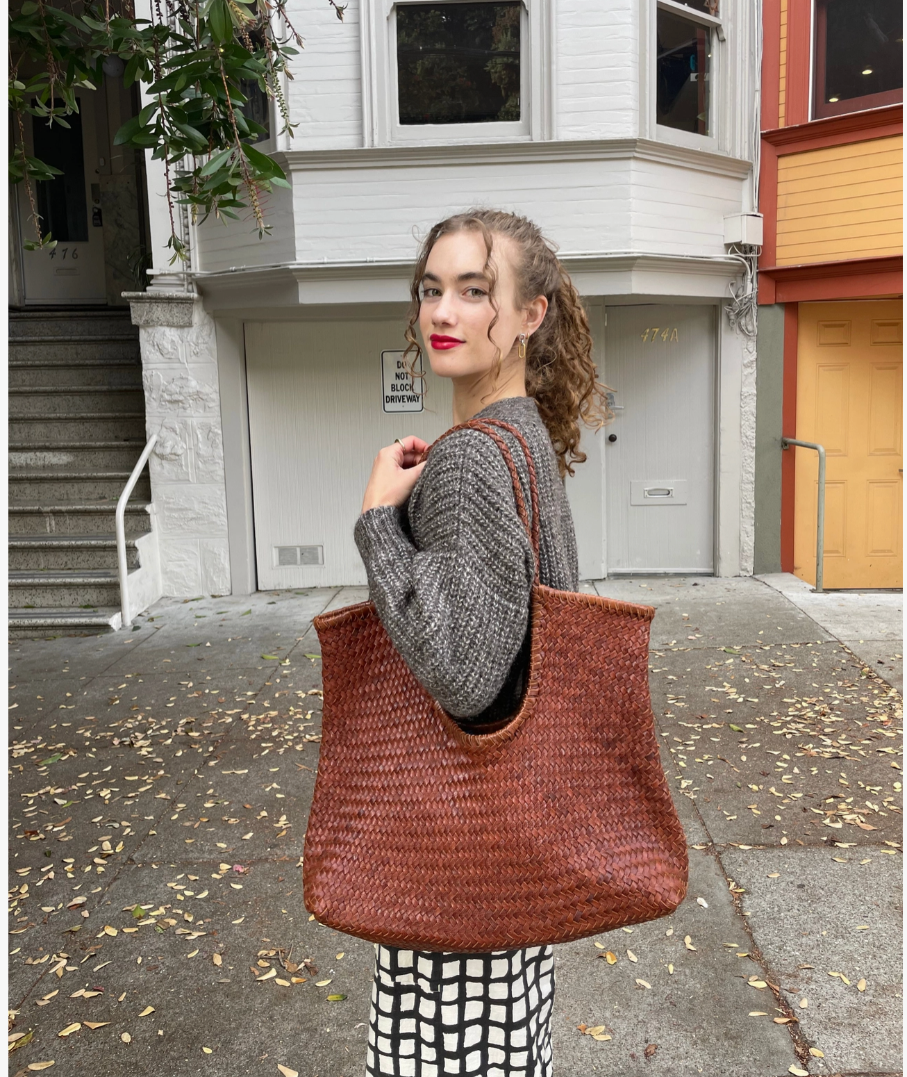 Narmada Woven Tote in 2 Colors