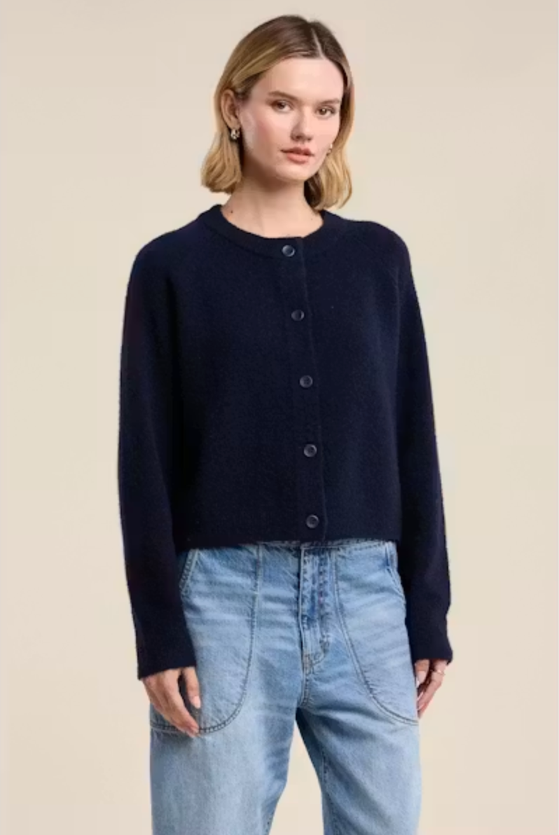 Velvet by Graham & Spencer Chelsea Cardigan in Ink or Orchid