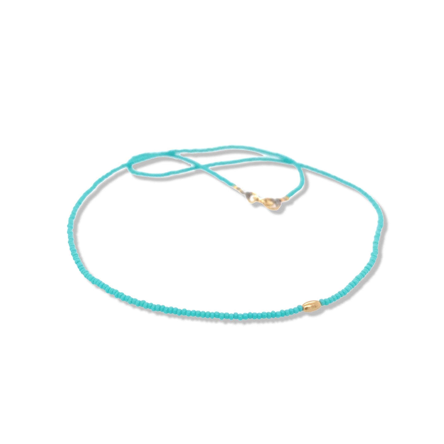 265NLTU - Turquoise Micro Beaded Necklace