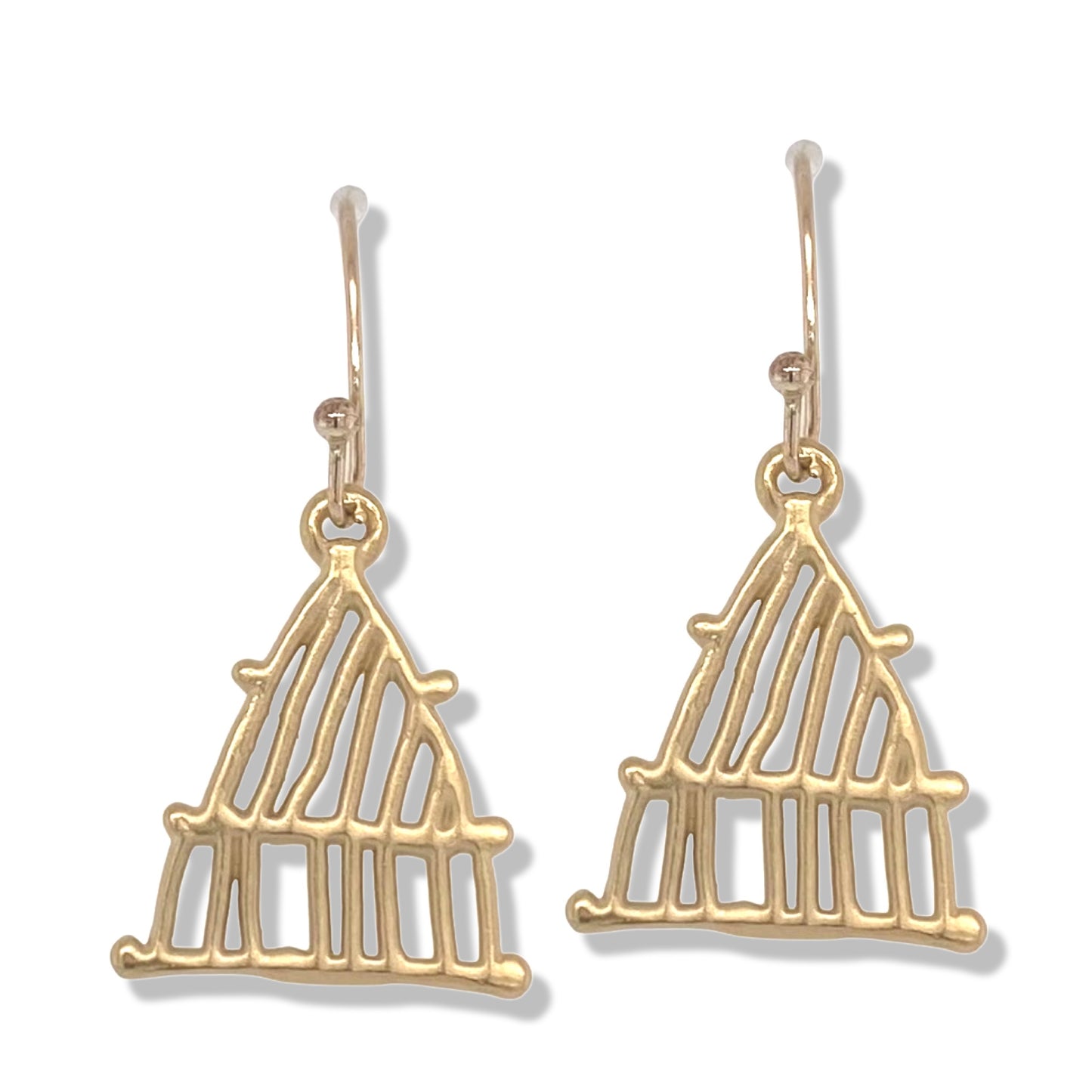 Zazel Earrings in Gold | Nalu | Nantucket