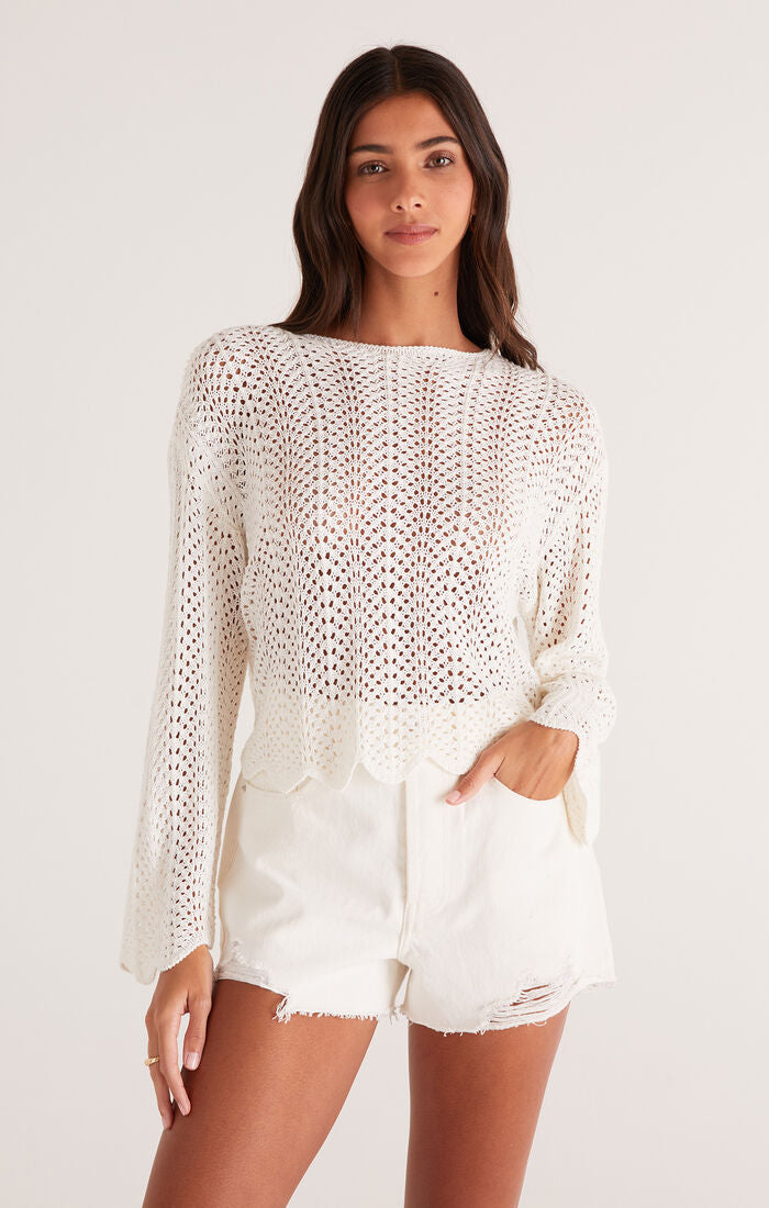 Z SupplyDonovan Crochet Top in Sandstone