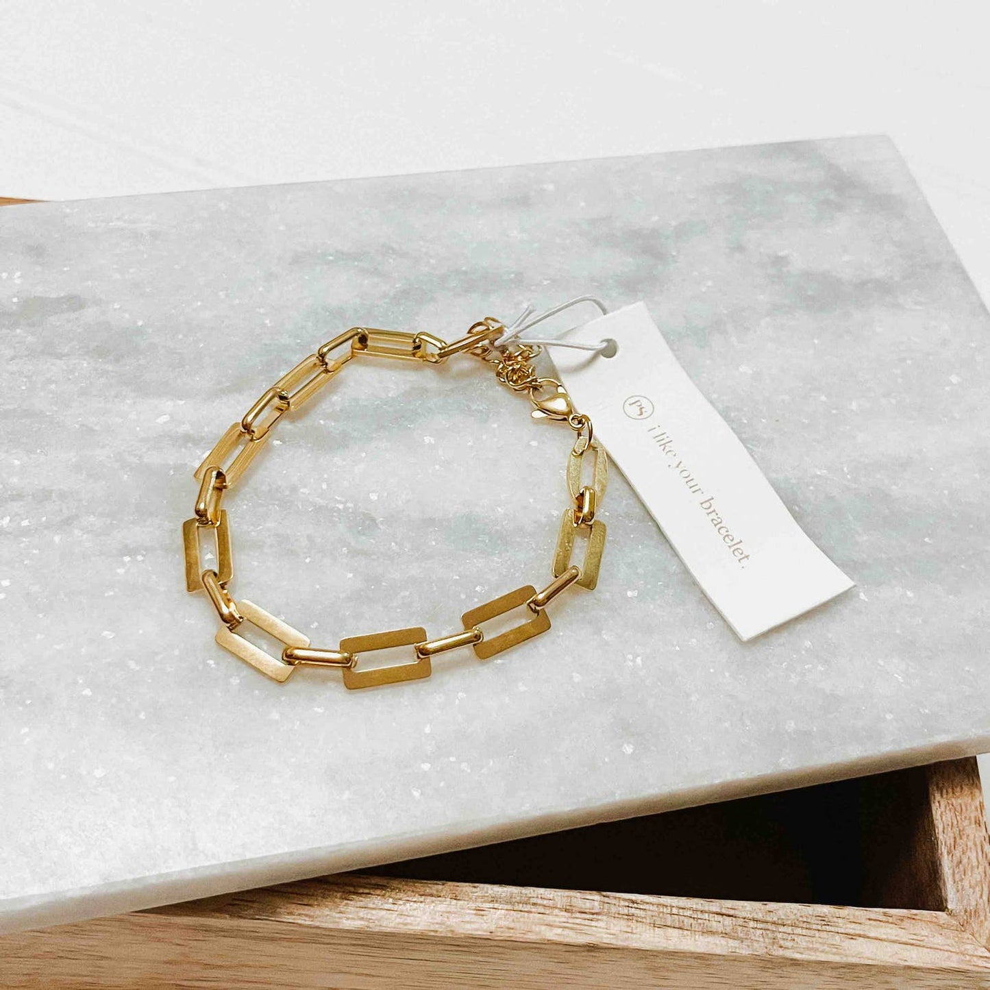 Rectangle Link Bracelet