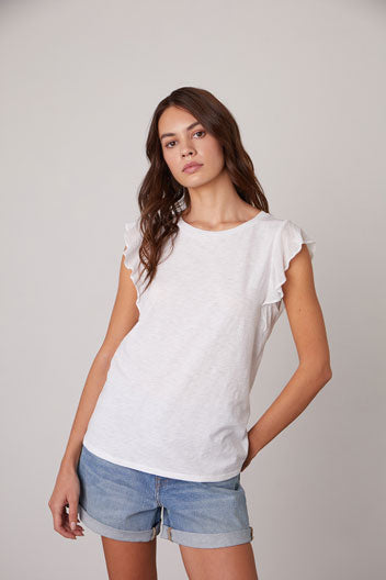 Velvet by Graham & Spencer Lupita Top in White