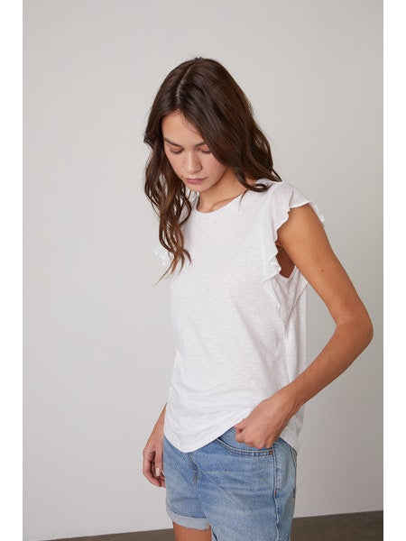 Velvet by Graham & Spencer Lupita Top in White