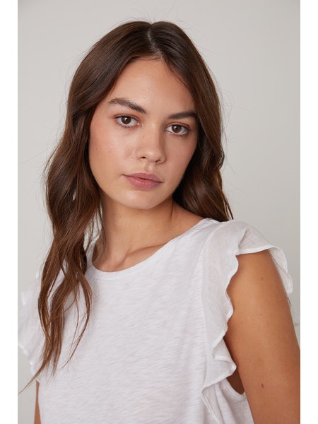 Velvet by Graham & Spencer Lupita Top in White