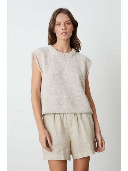 Velvet by Graham & Spencer Sage Sweater in Putty