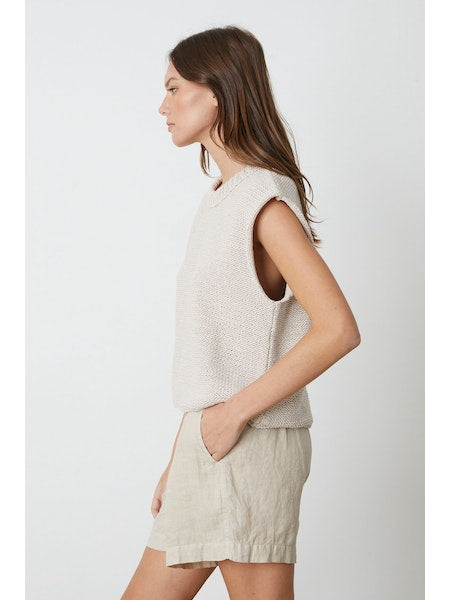 Velvet by Graham & Spencer Sage Sweater in Putty