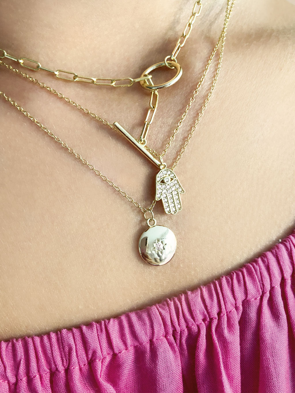 Debbie Katz Hamsa Necklace