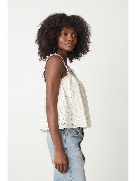 Velvet by Graham & Spencer Victoria Top in Ivory